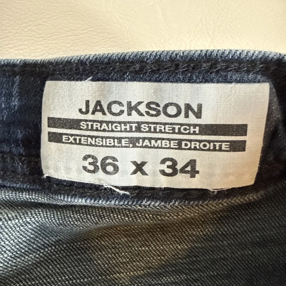 Buffalo Jackson Straight Stretch‎ Jeans 36x34 Dark Wash Pants